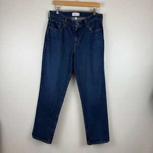 Abercrombie & Fitch Curve Love Mid Rise 90s Straight Jean women's size 31 R